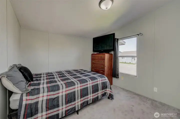 Bedroom 3. Nice size for plenty of furnishings, and recently freshened with new paint!