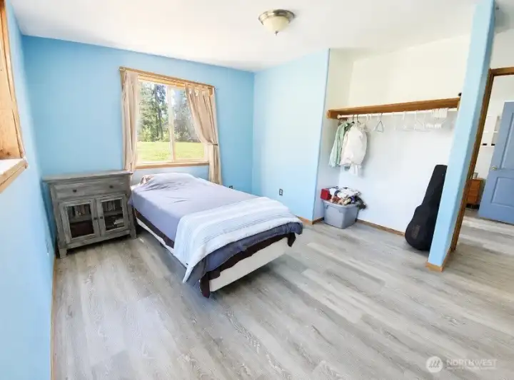 Light-filled bedroom offers a relaxing space to unwind and recharge. Light-filled bedroom offers a relaxing space to unwind and recharge.