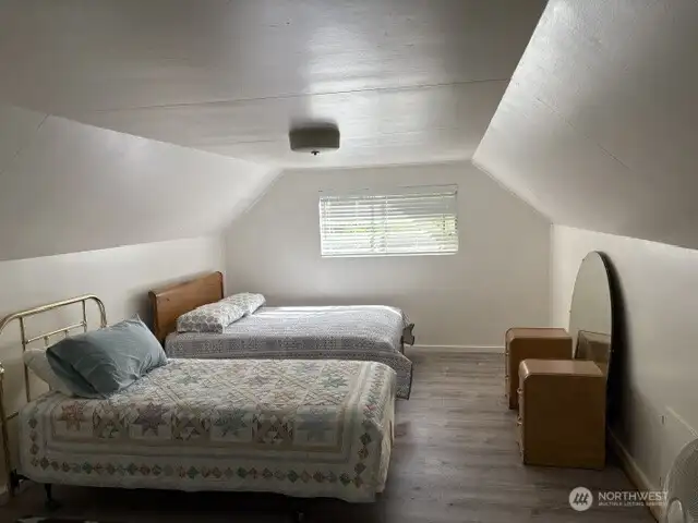Sleeping quarters upstairs.