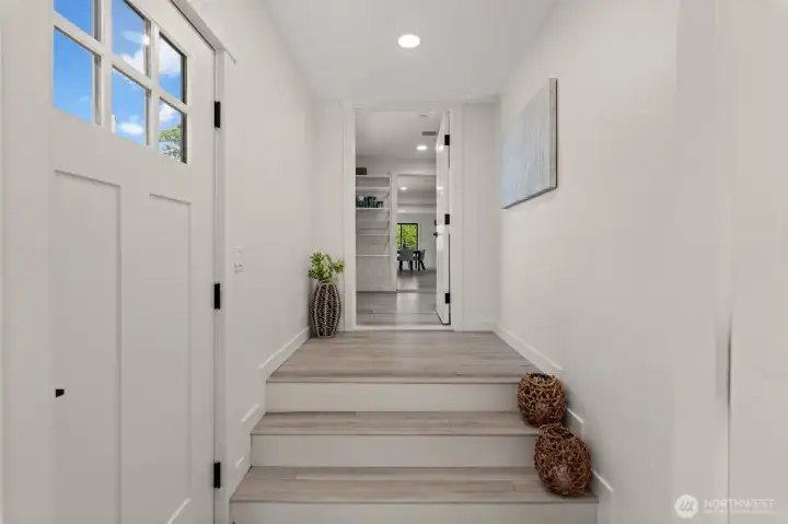 ADU separate entrance, along with additional lock for added privacy