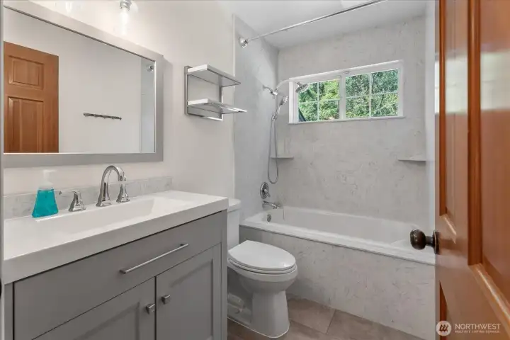 Remodeled upstairs bathroom Remodeled upstairs bathroom