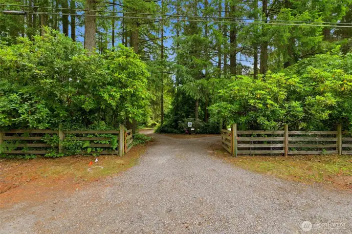Feel the stress melt away as you pass through the private gated entrance to your 5-acre retreat. Feel the stress melt away as you pass through the private gated entrance to your 5-acre retreat.