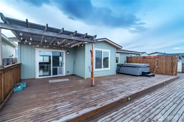 Back deck.