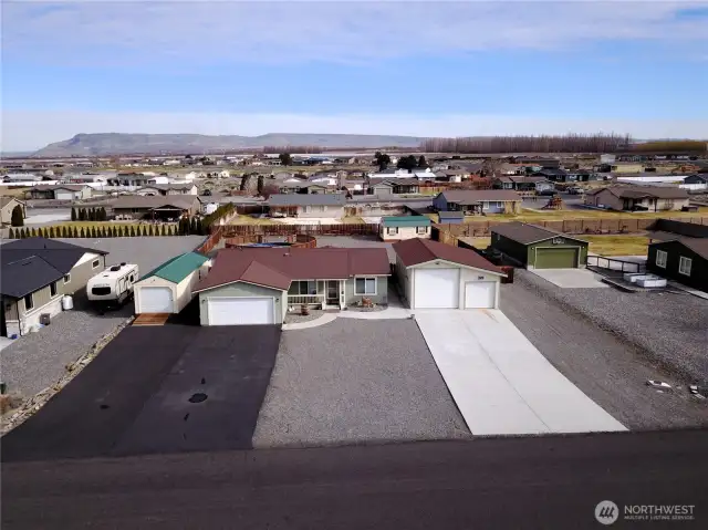Aerial front of home.