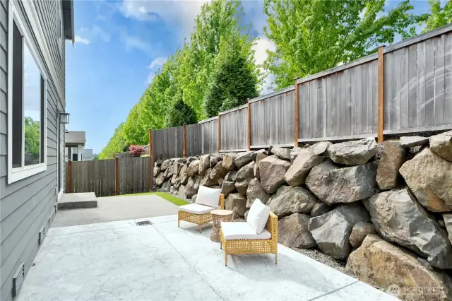 Backyard concrete
