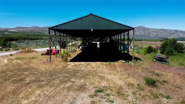 another view of hay barn