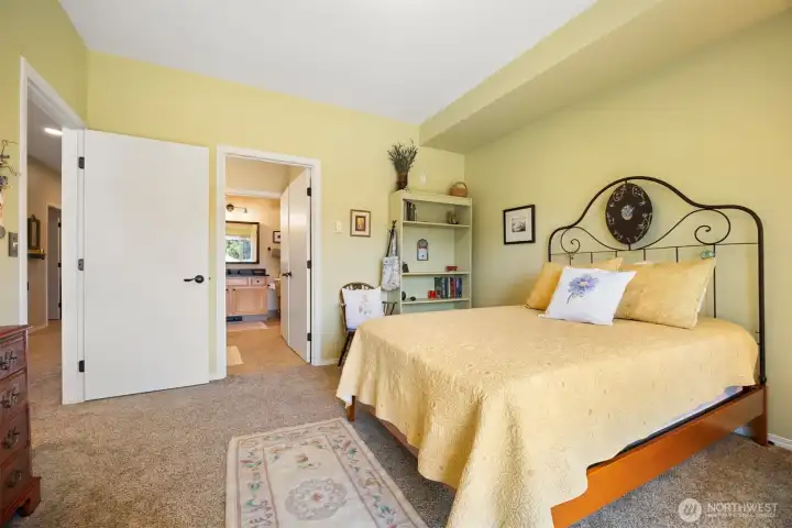 Looking towards the bathroom