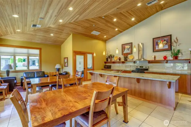 Host gatherings or meeting in the community kitchen