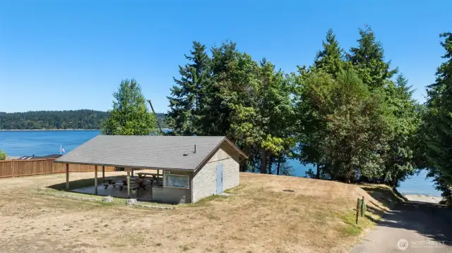 Private community beach club and boat launch