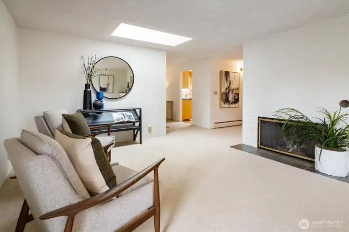 Just next to the living room, you'll enjoy the large formal dining room.