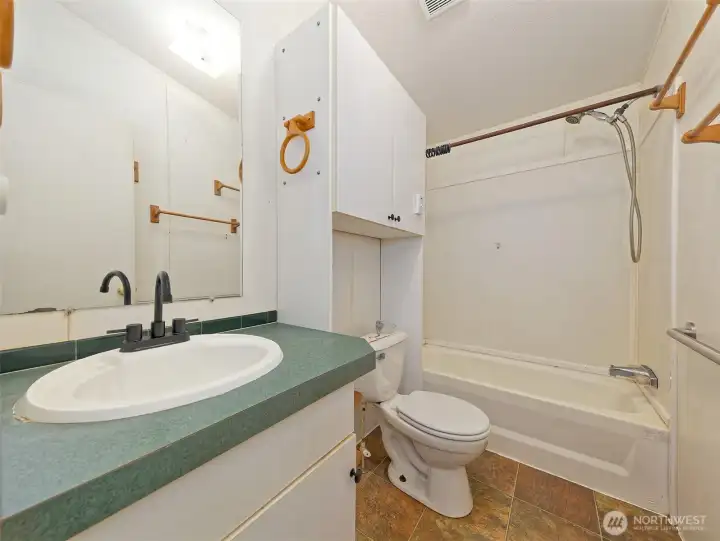 Hallway bathroom
