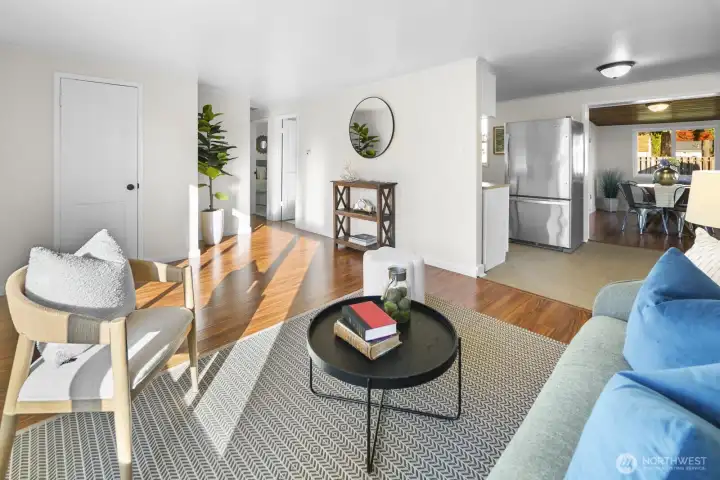 New flooring and fresh paint give every space a clean, modern feel.