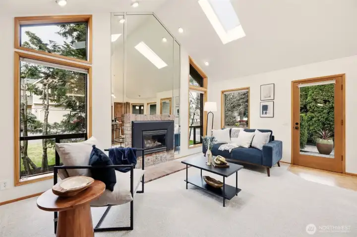 Door leads to direct access to your private paver patio.