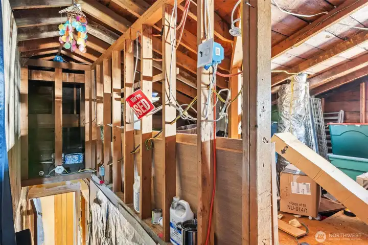 Attic Space above upper level