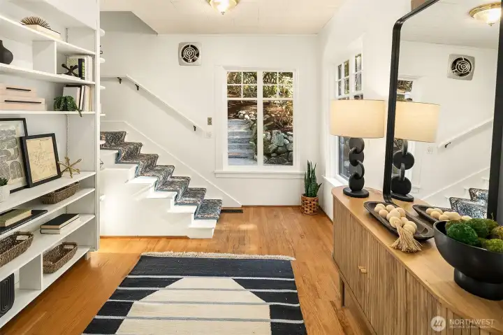 Large foyer area perfect for greeting guests