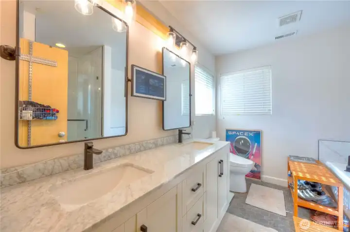 One of the 3 Remodeled Bathrooms.