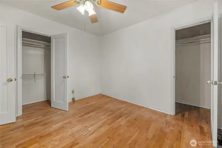 Great closet space in primary bedroom.