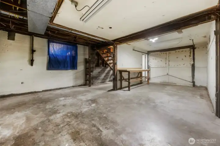 Garage space.