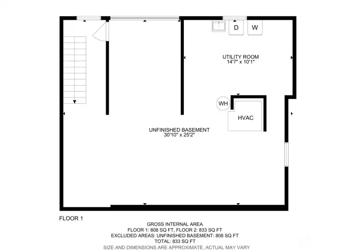 Floor plan lower level.