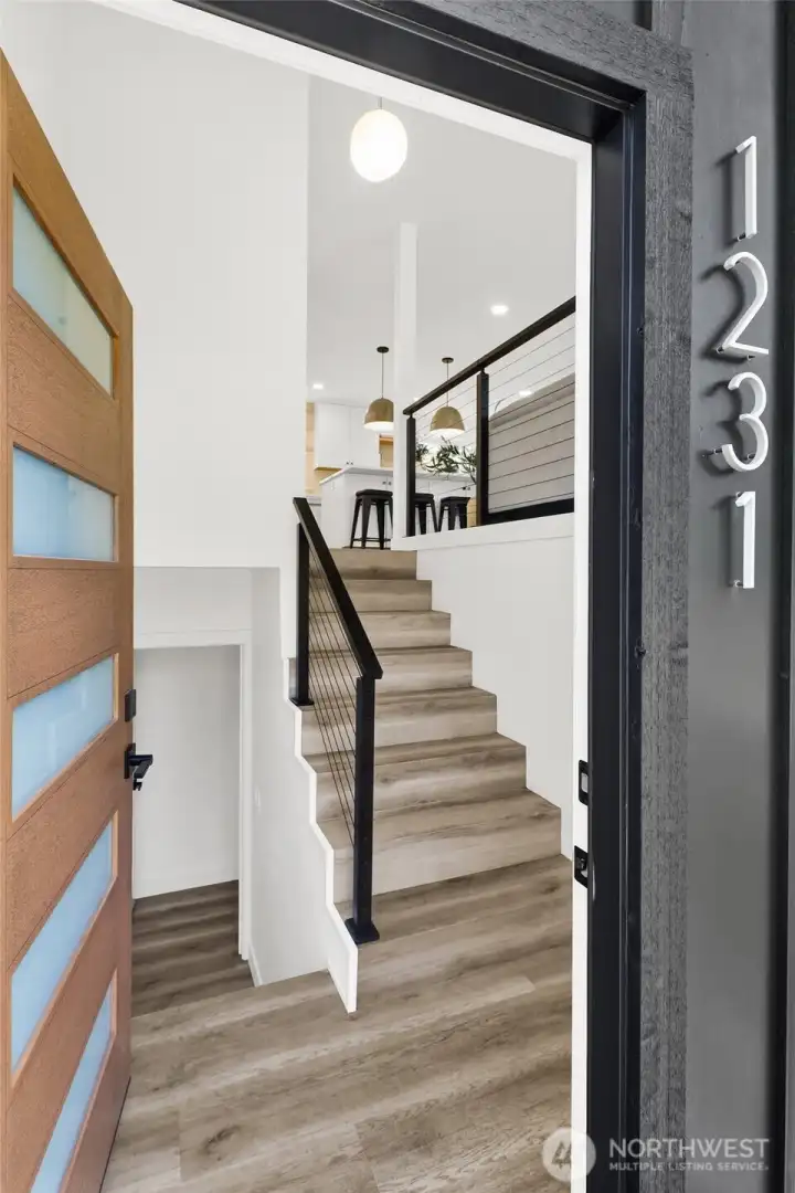 Welcoming entry opens to bright, refreshed interior spaces!