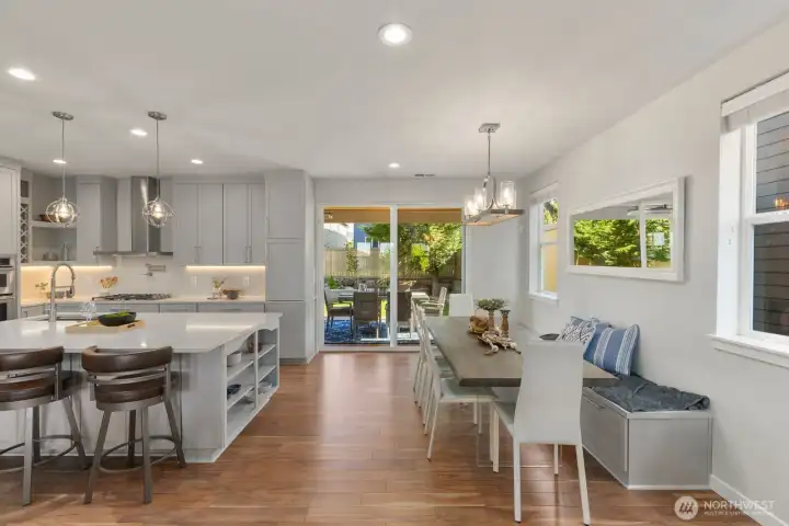 Experience a easy flow from large living space