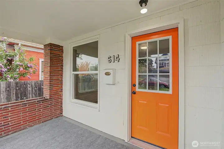 Covered front porch
