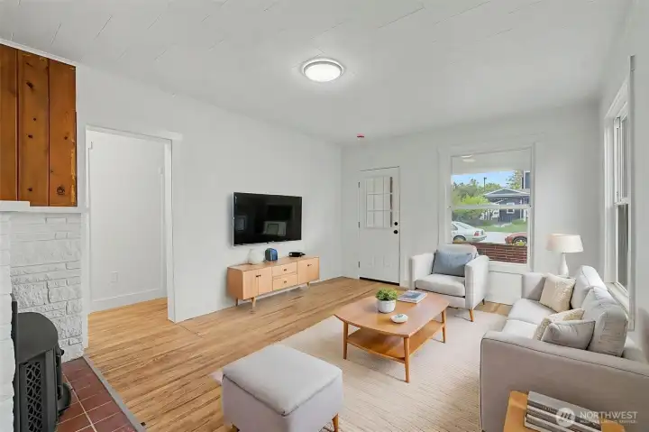 Virtually Staged Living Room