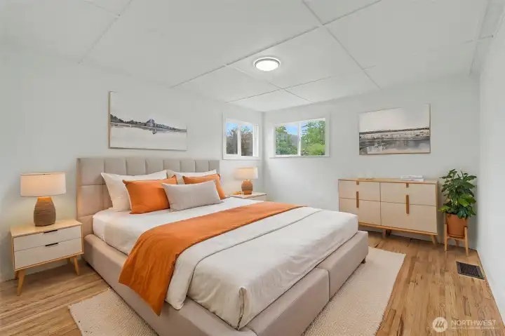 Virtually Staged Bedroom