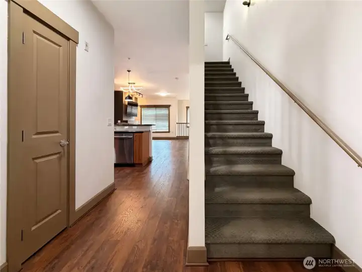 Stairway to upper floor
