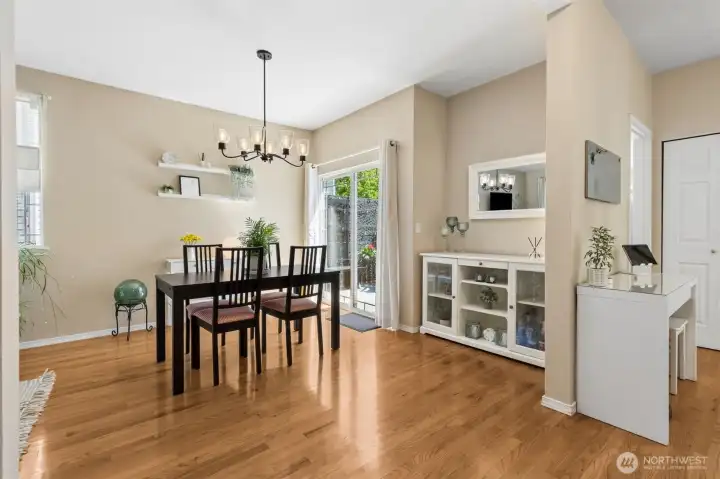 Another view of the formal dining area