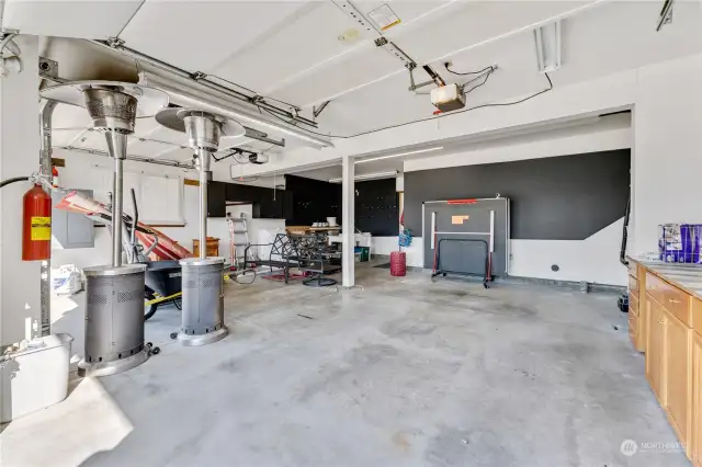 Very Spacious Garage with builtins and tons of space.