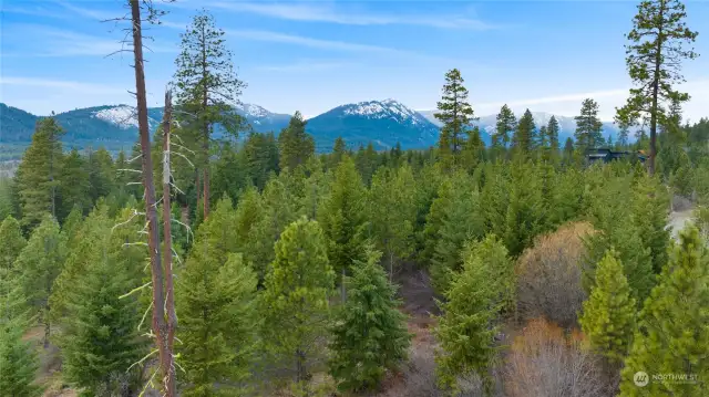 Perched up on the hill with beautiful mountain views!