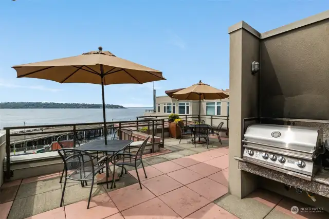 Community roof deck is one of the amazing amenities at Waterfront Landings.