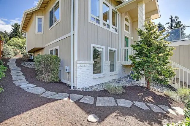 North side of home