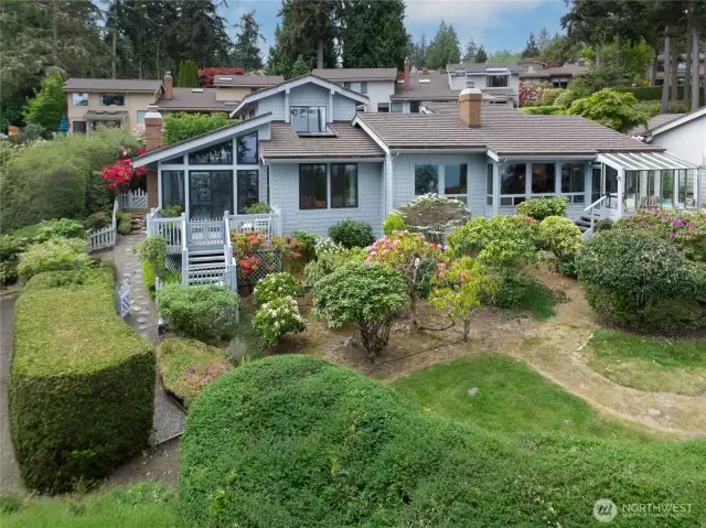 The condo is on the left.
