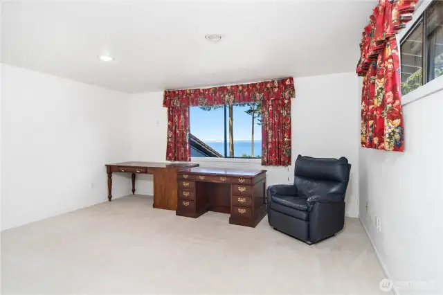 As one of two bedrooms upstairs, this was used as an Office.