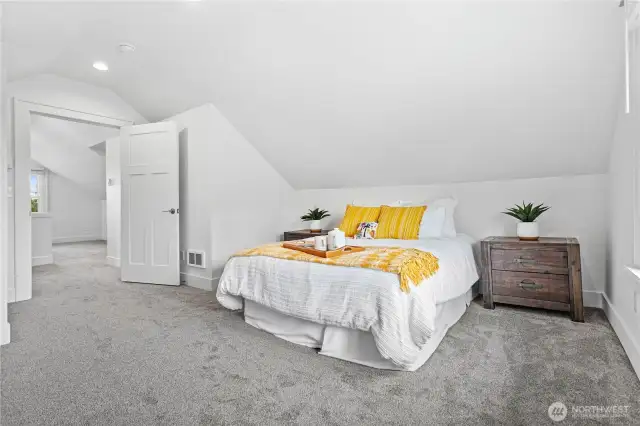 Primary bedroom, upstairs.