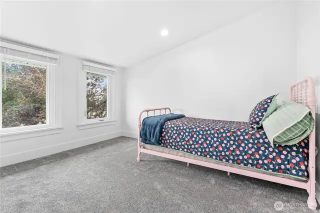 This is the second bedroom, upstairs.