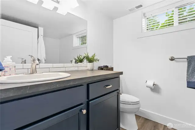 Downstairs bathroom.