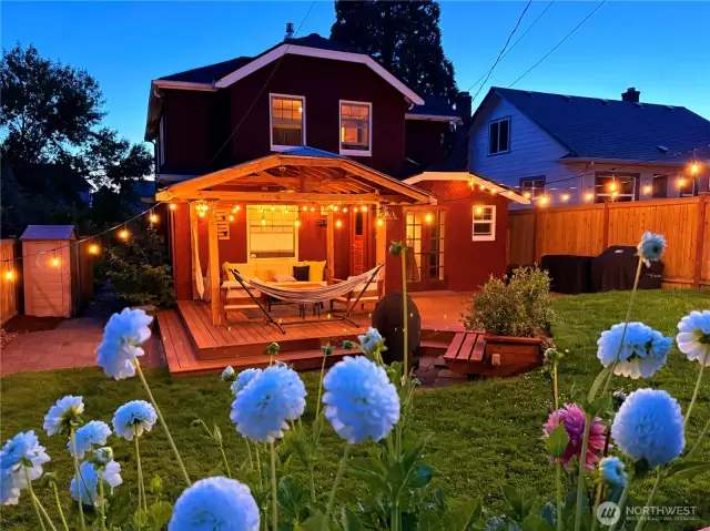 Back of Property at Twilight