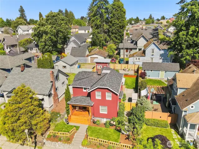 From overhead