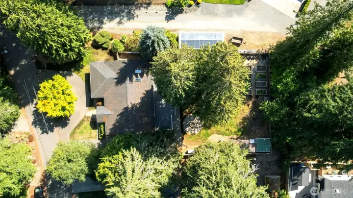 Looking down on this tranquil setting