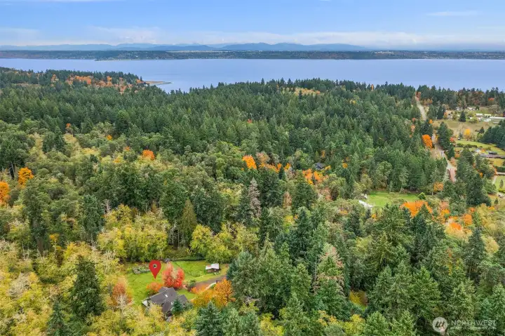 Looking Northeast towards Monument Road