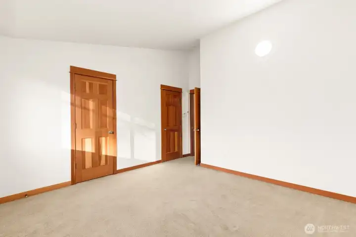 2 side by side walk-in closets.