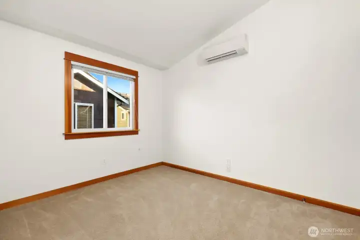 2nd, good sized bedroom on the upper floor. Includes mini-split.