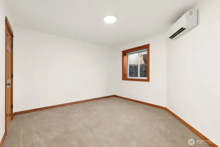 Tons of room in the 3rd bedroom on the lower floor. Mini-split included.