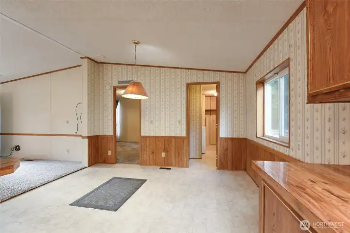 Dining room to Laundry