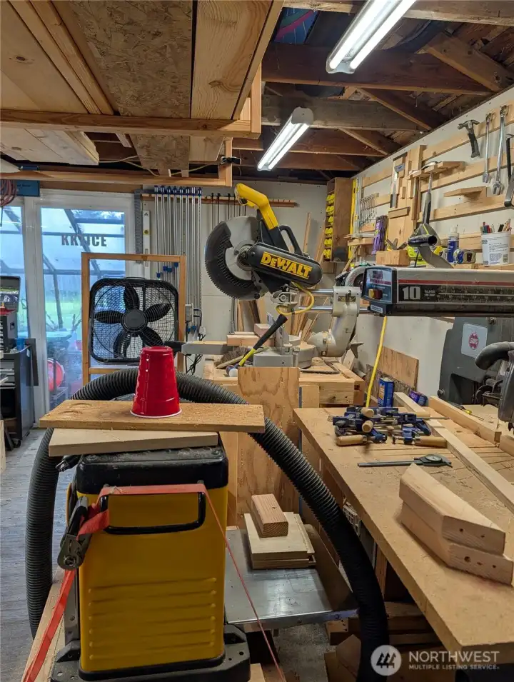 Garage is a Shop now and seller will remove all shop tools & items