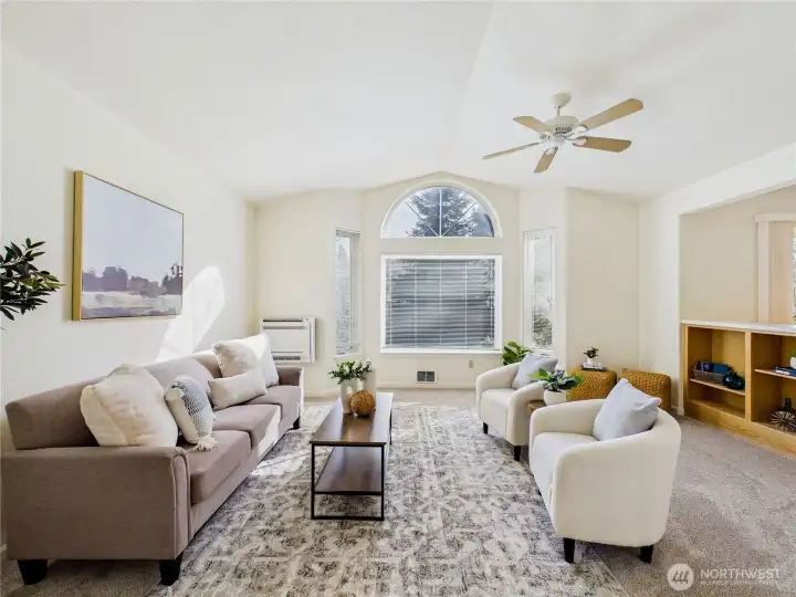 Each room has its own mini split providing heating and air conditioning.