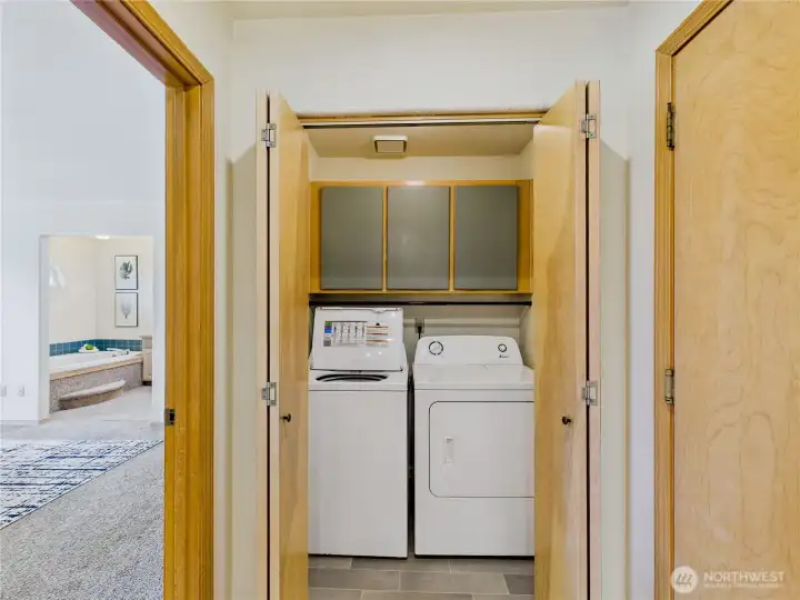 Laundry next to the primary suite.